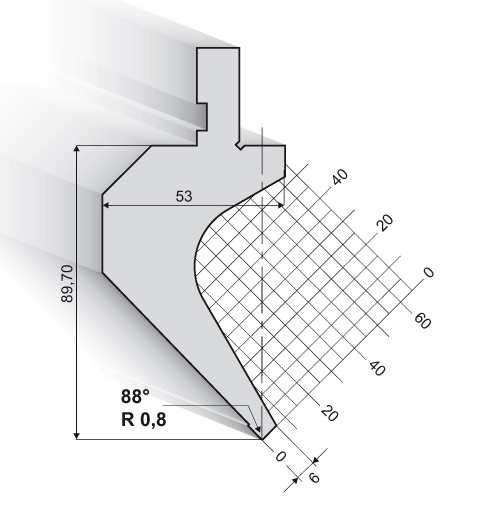 10.502-415X Bovenger.88°/R=0,8/H=89,7/L=415 mm
opm. 1 stuks