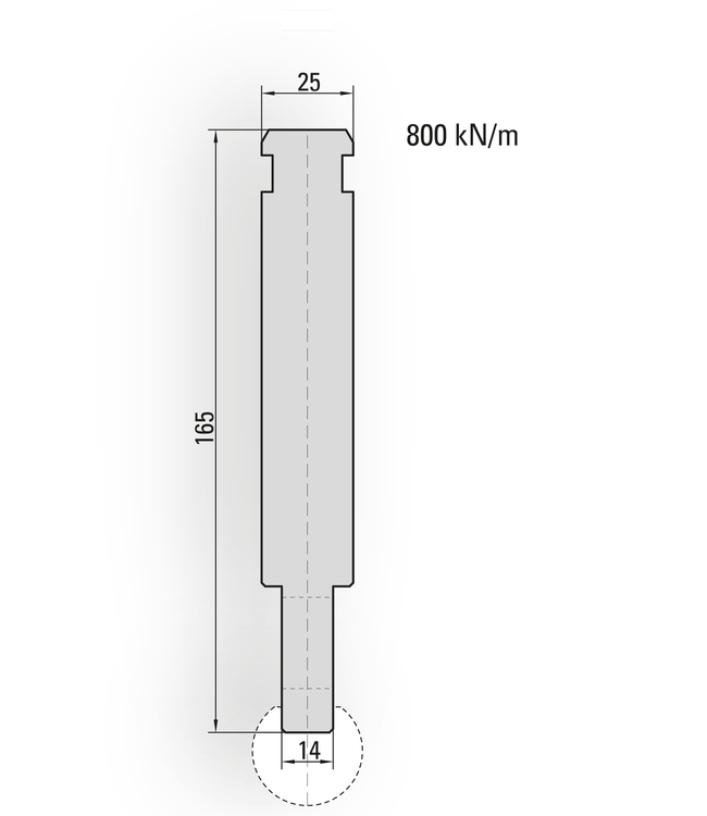 17.510-830 H=165 / L=830 mm