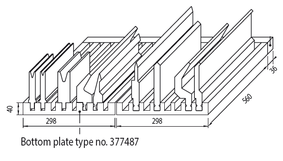 W377487 Inlay, nylon slijtvast, zwart voor OZU-0** & OZU-3**