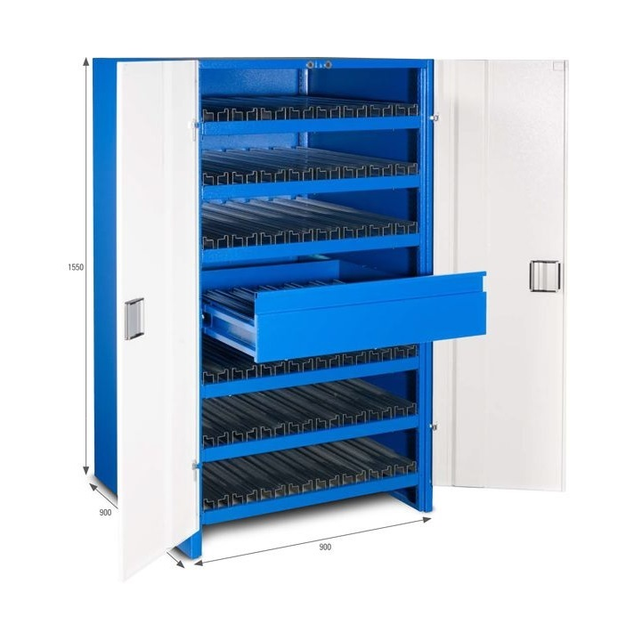 40.650 B Gereedschapkast UKB Systeem A
Kleur blauw RAL 5010 / 9016