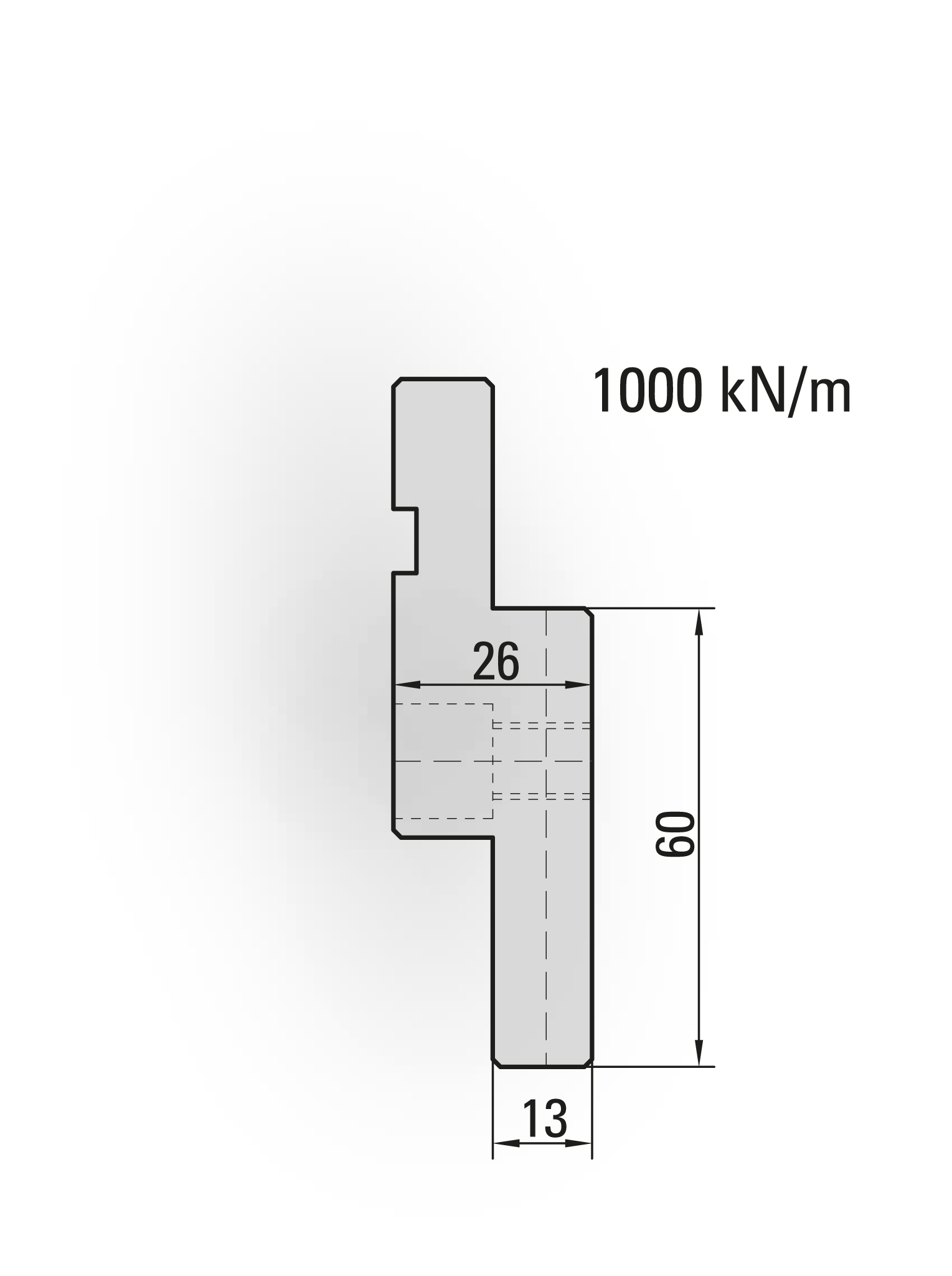 50.959 Tussenstuk zonder Bombeerspie