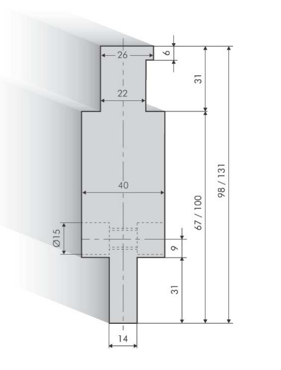 50.997 Bovengereedschap Adapter Darley