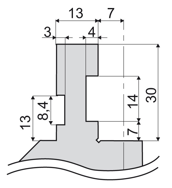 SAFAN groef 4x14