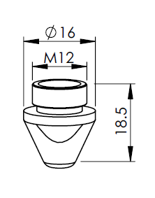 AM325-0400CPX AM-NOZZLE Ø 4.0 CP