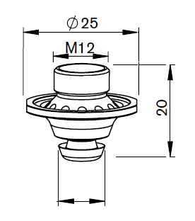 AM367-0023X AM-NOZZLE Ø S1.2 FE  FIBER HCP