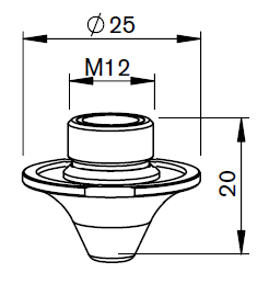 AM367-0040X AM-DOUBLE NOZZLE Ø D4.0F CP