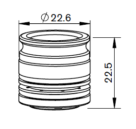 AM367-0364 AM-NOZZLE ADAPTOR WITH HOLES and INNER