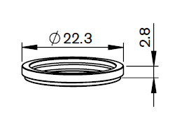 AM367-0853 AM-PTFE COLLAR RIGID VERSION  FOR WACS