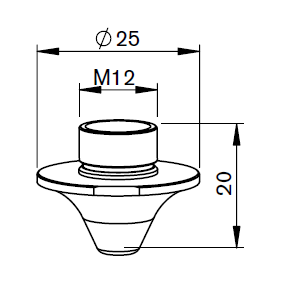 AM367-1407CP AM-NOZZLE Ø S1.2E  CP ECO CUT