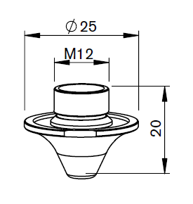 AM367-1562 AM-NOZZLE Ø S1.2 FE  CP