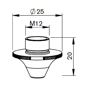 AM367-1728X AM-DOUBLE NOZZLE Ø D4.0CC SPECIAL HCP FOR CLEAN CUT