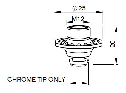 AM367-1899CPV AM-DOUBLE NOZZLE D1.4 FE  FIBER HCP - 5 pack