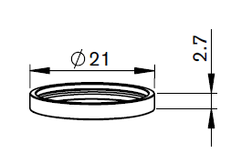 AM367-2340 AM-PTFE COLLAR WITH GROOVE