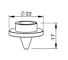 AM387-0024 AM-MB-INNER NOZZLE 1.5 - 24 HOLES