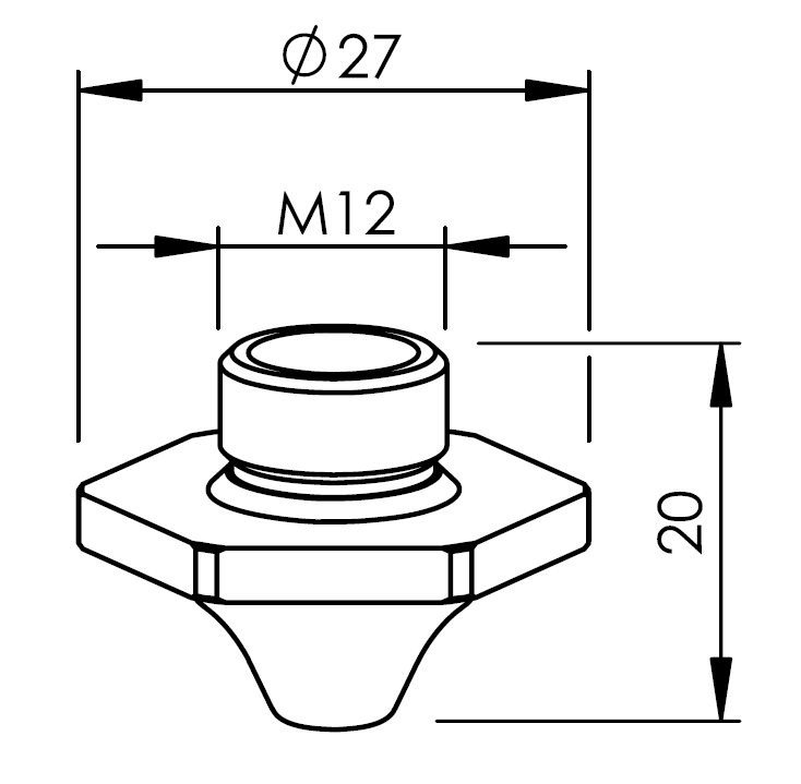 BL350-0823 BL-NOZZLE NCB Ø 2.3 HCP