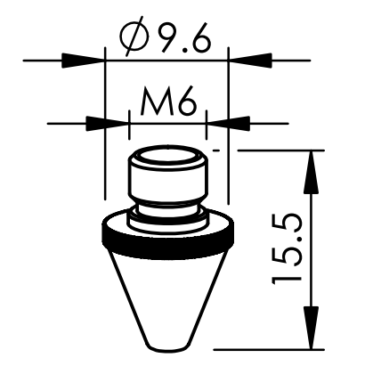 BL360-0043 BL-LONG NOZZLE TCL Ø 2.3