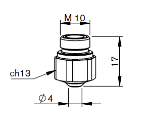 BY310-0002X BY-DOUBLE NOZZLE Ø 1.25