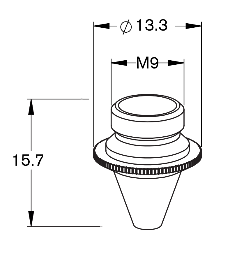 BY310-0059X BY-NOZZLE 2.0 MM FL170 (10 PACK)