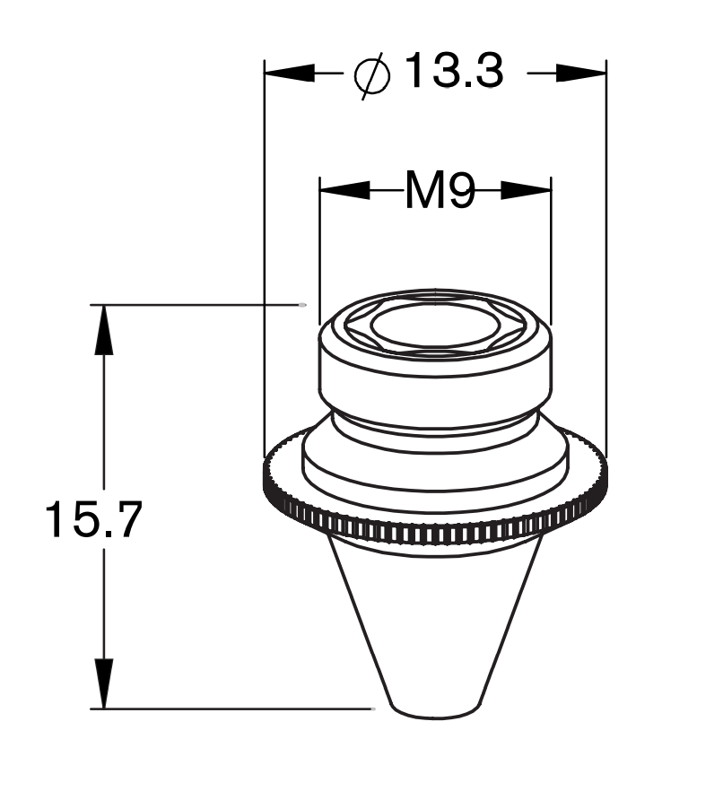 BY310-0068X BY-NOZ DOUBLE 3.0 MM FL170 (10 PACK)