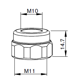 BY310-1494 BY-NOZZLE BODY THREADED