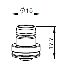 BY310-5275X BY-DOUBLE NOZZLE Ø 1.2