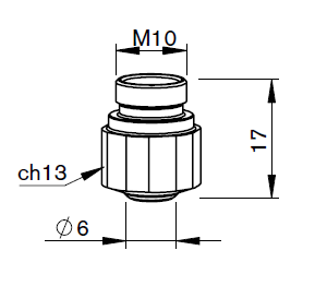 BY310-6059X BY-DOUBLE NOZZLE Ø 1.25