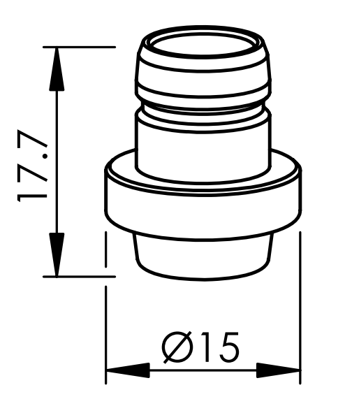 BY310-6333X BY-NOZZLE PUSH FIT Ø 3.0