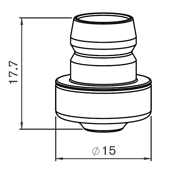 BY310-7514X BY-NOZZLE Ø3.5 HK PRECISION
