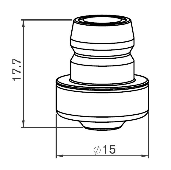 BY310-7537X BY-DOUBLE NOZZLE Ø 2.5 NK PRECISION