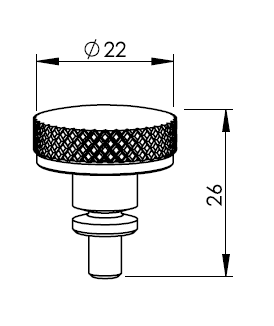 BY328-4976 BY-KNURLED SCREW