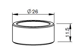 BY359-2838 BY-CERAMIC INSULATING RING