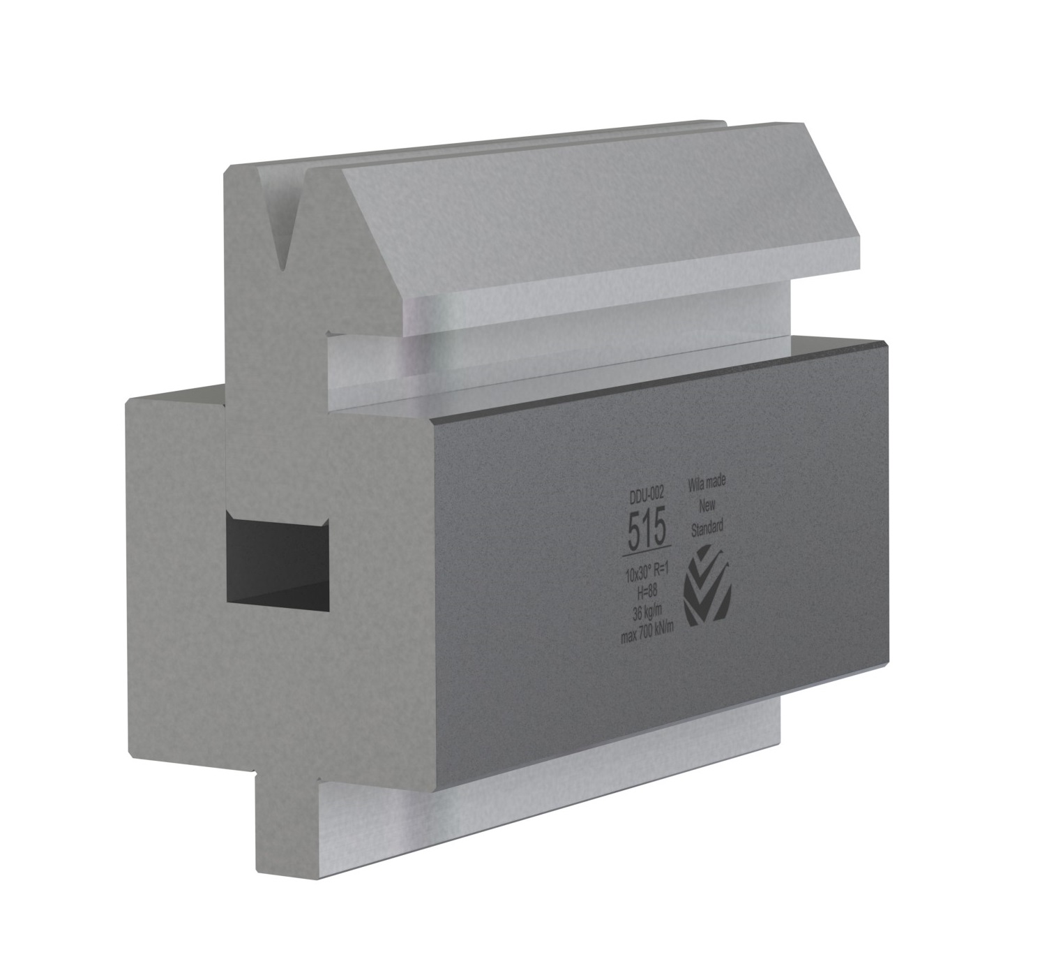 W340447 DDU-002/1 - V=10,0 mm - 30° - L=515 mm