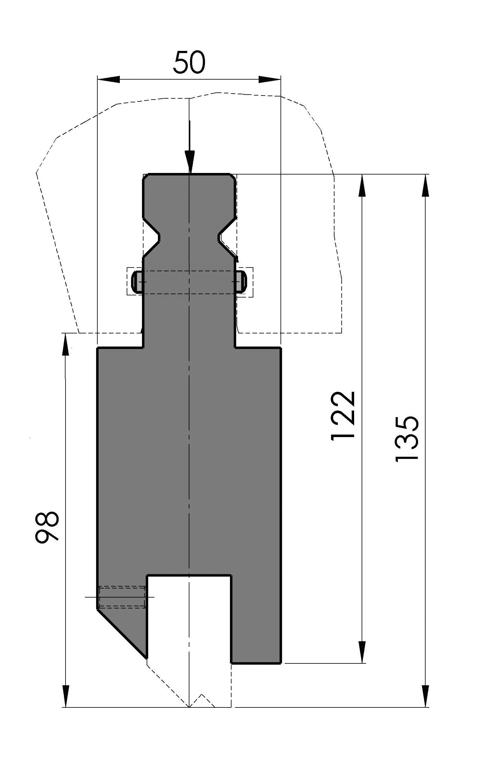 W103298 HU-001/1 - H=98 - 515 mm