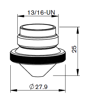 LV332-5452 LV-NOZZLE Ø 2.0 - CYLINDRICAL