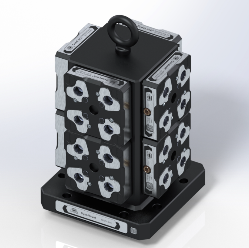 M50T4-260-01 DynoMount 52 Serie Spantoren 4-zijde
Met Werkstukopspansystemen
Hoog 260,0 mm