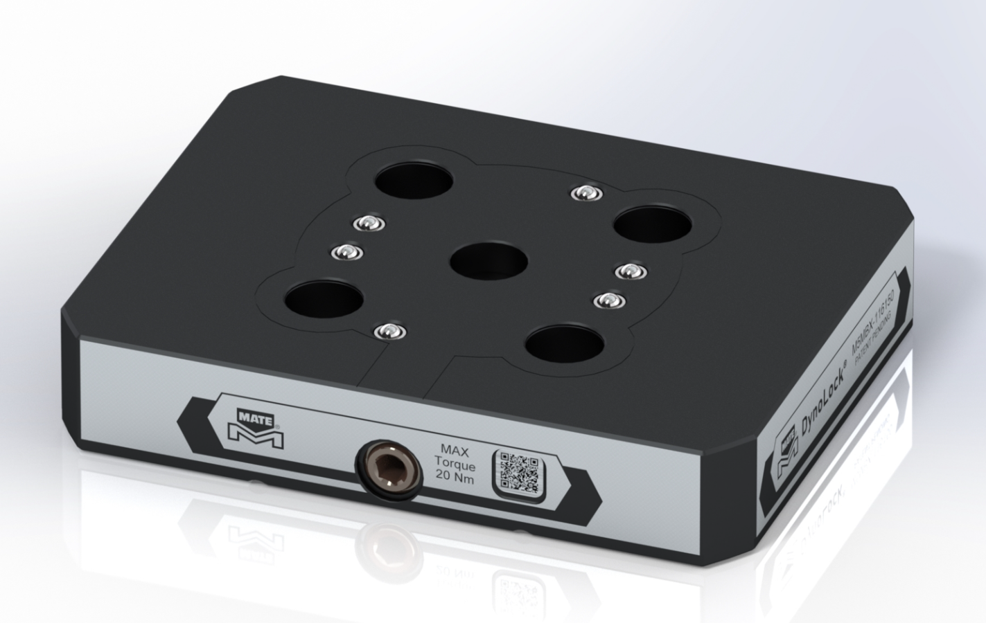 M5MBX-116150 Dynolock 52 Serie  Werkstukopspansystemen  Rechthoek
Afmeting 116,0 x 150,0 mm
v.v. Montagegaten