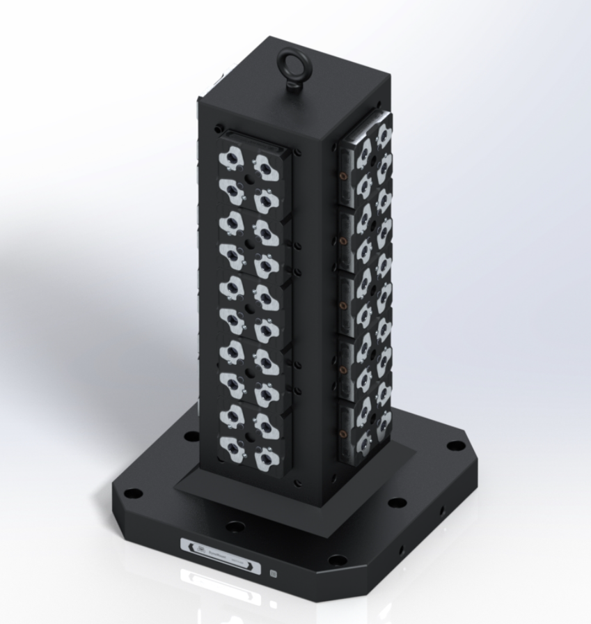 M90T4-668-01 DynoMount 96 Serie Spantoren 4-zijde
Met Werkstukopspansystemen 52-serie
Hoog 668,0 mm
