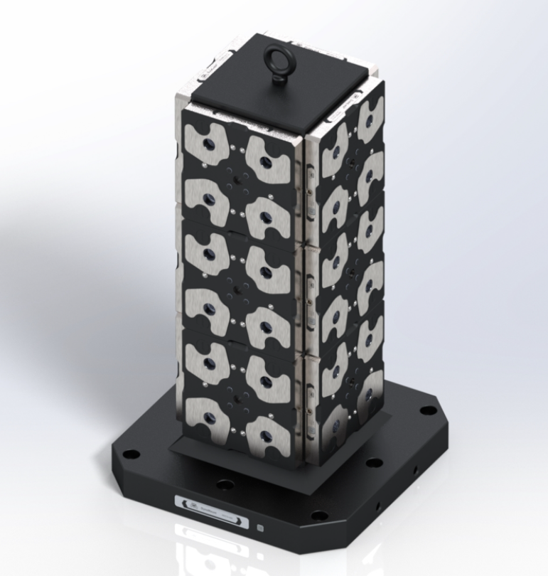 M90T4-668-02 DynoMount 96 Spantoren 4-zijde
Met Werkstukopspansystemen - 96-Serie
Hoog 668,0 mm