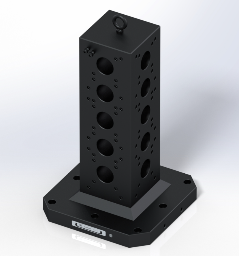M90T4-668 DynoMount 96 Serie Spantoren 4-zijde
Zonder Werkstukopspansystemen
Hoog 668,0 mm