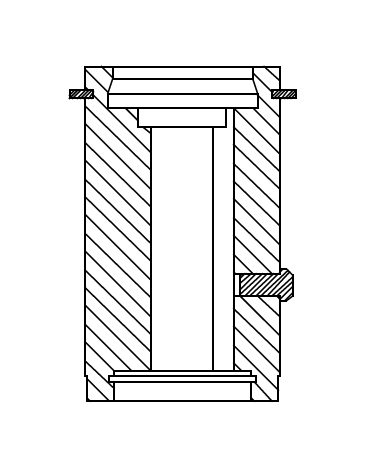 MATE00016 Stempel Geleiding Vorm 1/2" Snap-Apart
