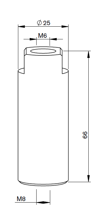 MZ309-0050 MZ-LONG BLOCK STAINLESS STEEL