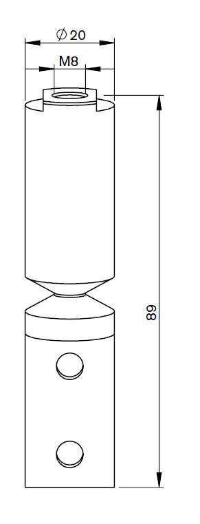 MZ309-0550 MZ-BREAK-AWAY BAR L89 - M8