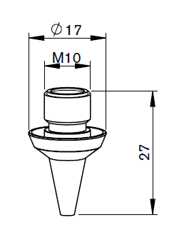 MZ332-1290X MZ-Nozzle 3D, Ø 3.0 mm