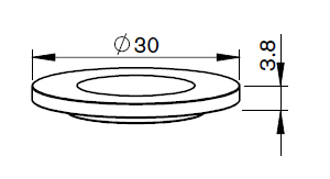 MZ335-0090C MZ-SPECIAL SPACER 30X4 - PLASTIC