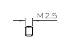 MZ335-1180 MZ-SCREW FOR CONTACT SLOTTED HEAD