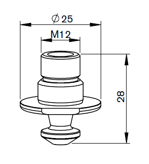 MZ373-1810CPX MZ-Nozzle pencil, Ø 1.5 mm HP CP