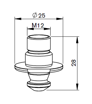 MZ373-1820 MZ-DOUBLE NOZZLE PENCIL Ø 1.5HP CP