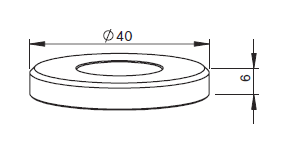 MZ408-4440 MZ-H.G. INSULATOR CERAMIC 40 X6