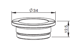 MZ413-0280 MZ-H.G. RETAINER NUT W/CONE