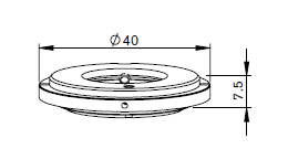 MZ413-7420 MZ-H.G. RETAINER NUT W/AMPLIF. HOLE 1.3